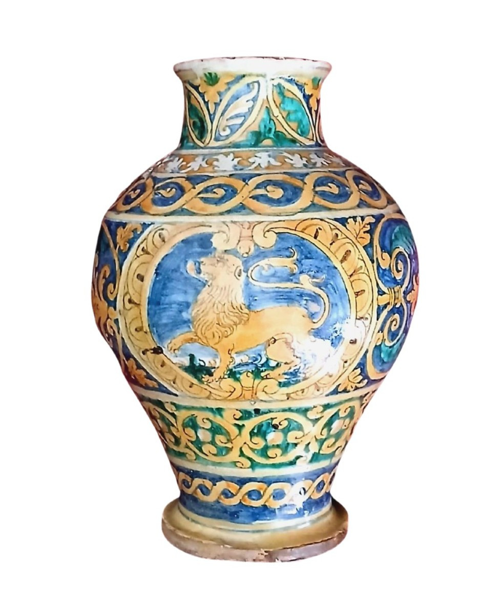 Boulle De Palermo, In Majolica Painted With Geometric Floral Motifs - XVI Cent.-xvii-photo-3