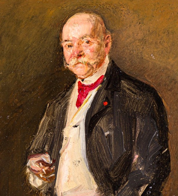 Giovanni Boldini    (1842 - 1931) « Autoportrait à la cigarette » Huile sur toile-photo-2