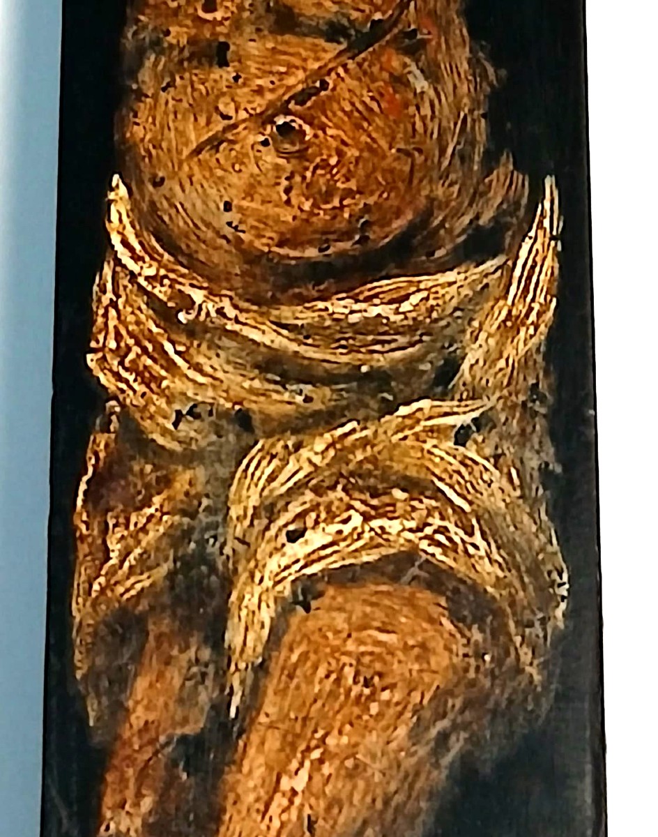 Painted Ebony Cross With Depiction Of Christ Sicily Or Spain, 17th Century-photo-3