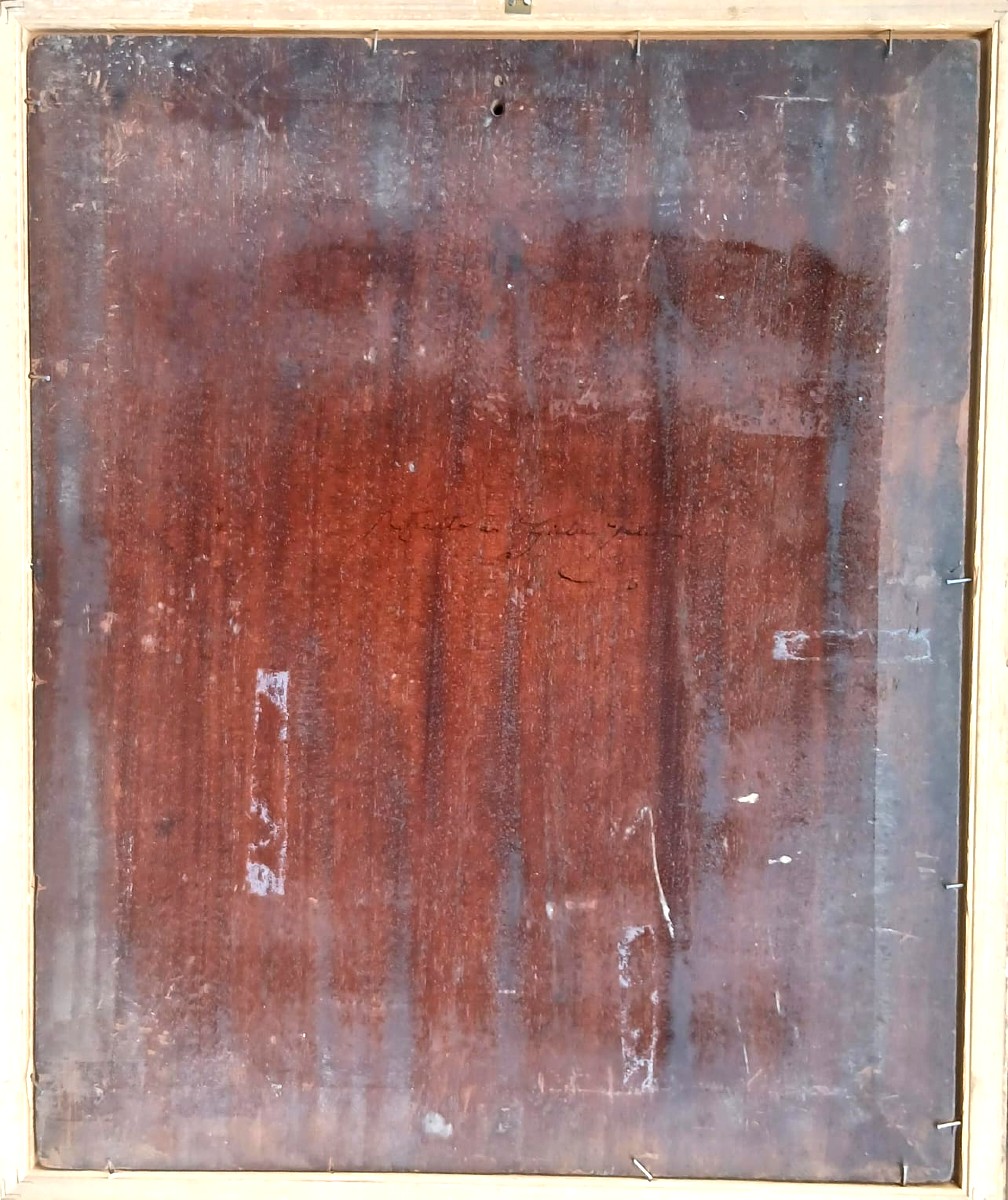  Portrait de Giulia Fattori. Huile sur panneau, réalisée par le maître Macchiaiolo vers 1884.-photo-5