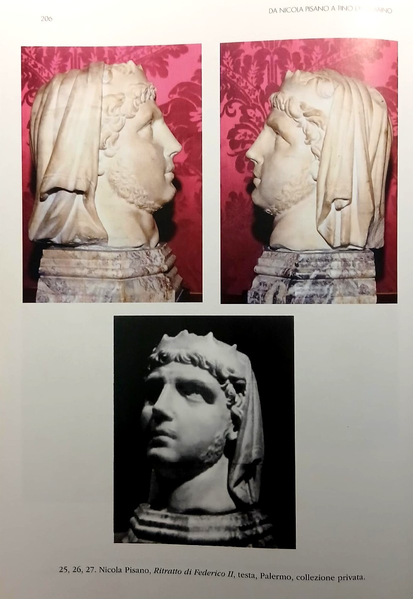  Frédéric II couronné. Sculpture en marbre de Nicola Pisano. Livre de Sculpture gothique -photo-4