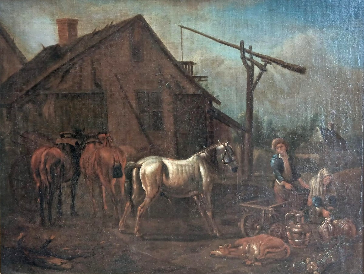 Michelangelo Cerquozzi's - The Horse-changing Inn , Published In Briganti-trezzani