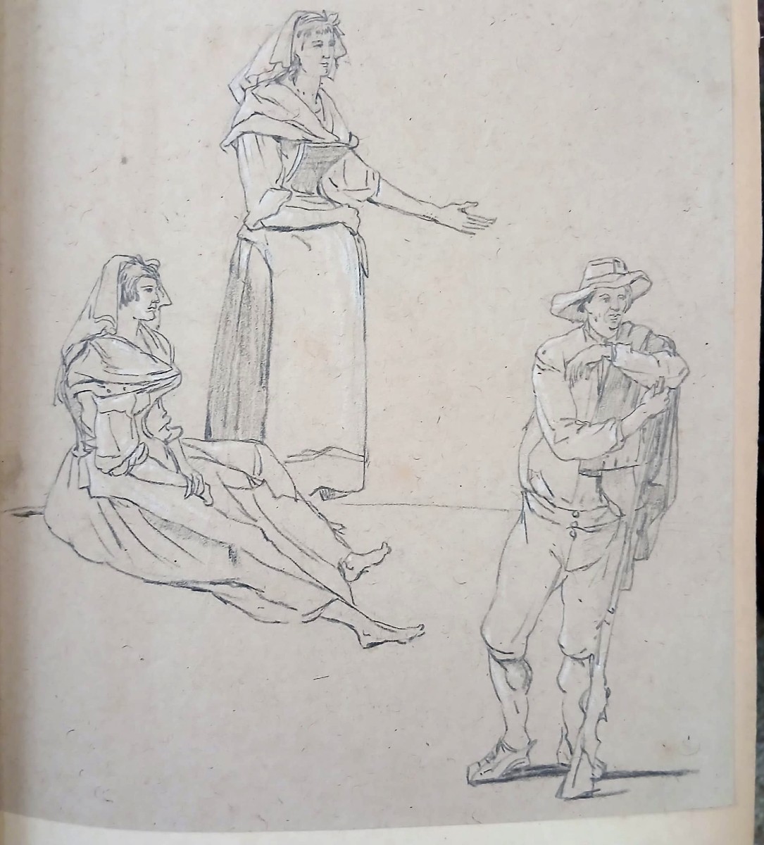  « Rome disparue », album de 19 dessins de la comtesse Letitia Bucci Blunt. Format 37 x 27 cm.-photo-4