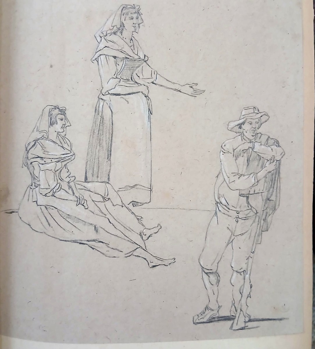  « Rome disparue », album de 19 dessins de la comtesse Letitia Bucci Blunt. Format 37 x 27 cm.-photo-5