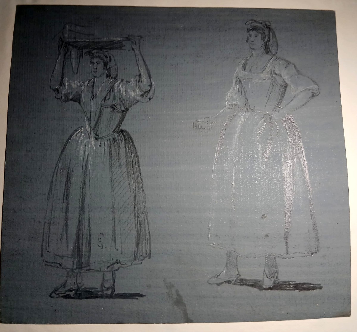 « Rome disparue », album de 19 dessins de la comtesse Letitia Bucci Blunt. Format 37 x 27 cm.-photo-7