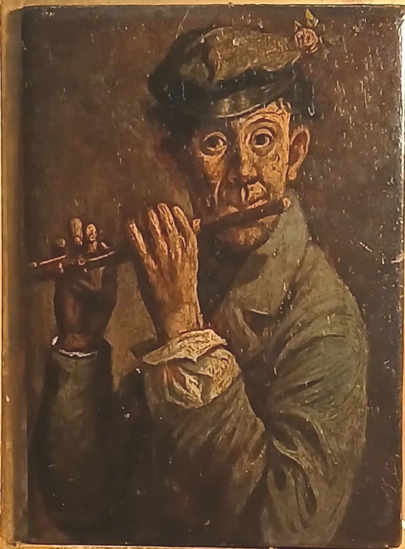 The Flute Player With A Flower On His Hat. Oil On Panel, 19th-century English School.-photo-2