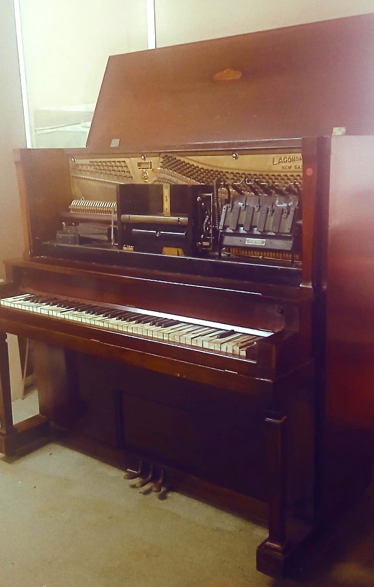 Two roller autopianos. Lagonda Piano and Popper's Regent, complete early 1900s mechanisms. -photo-4