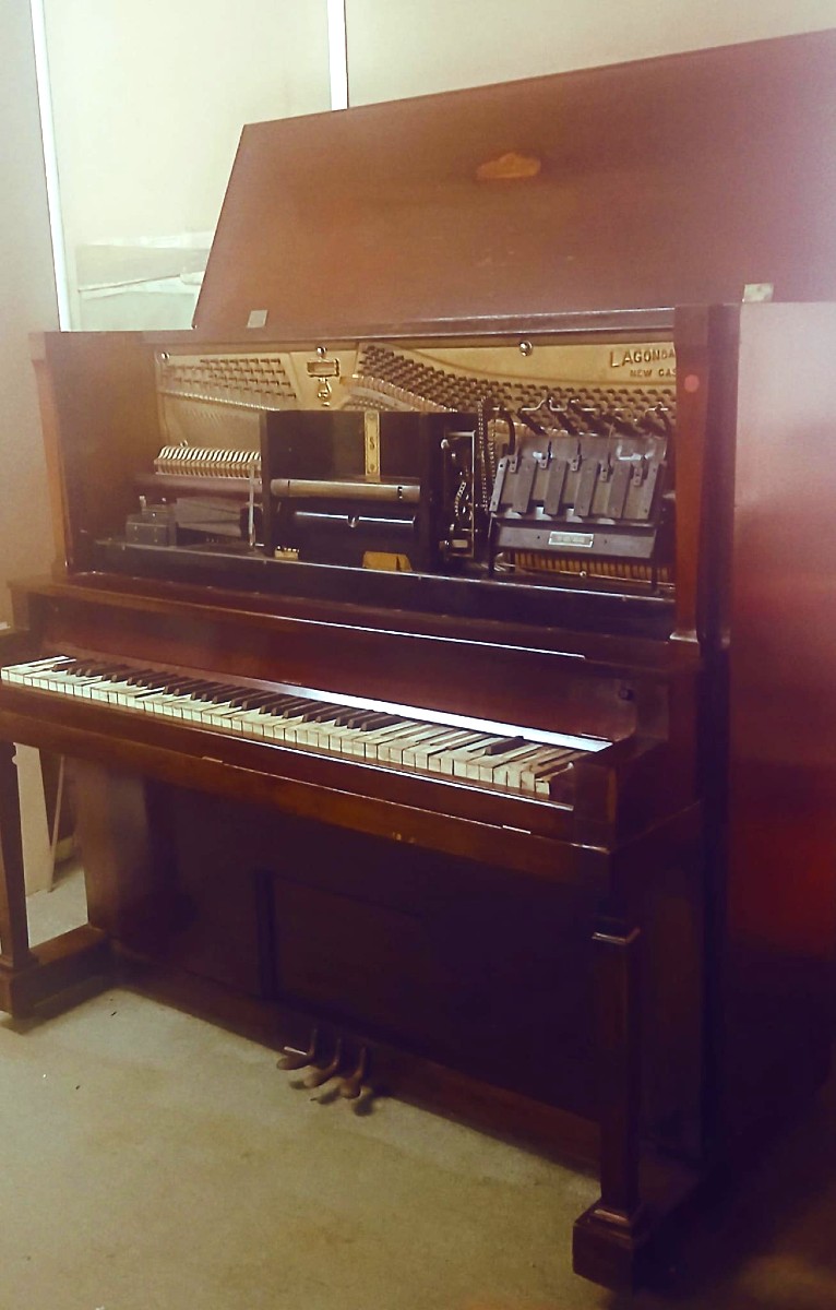 Two roller autopianos. Lagonda Piano and Popper's Regent, complete early 1900s mechanisms. -photo-4