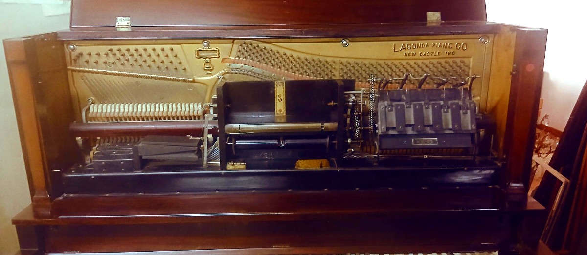 Two roller autopianos. Lagonda Piano and Popper's Regent, complete early 1900s mechanisms. -photo-8