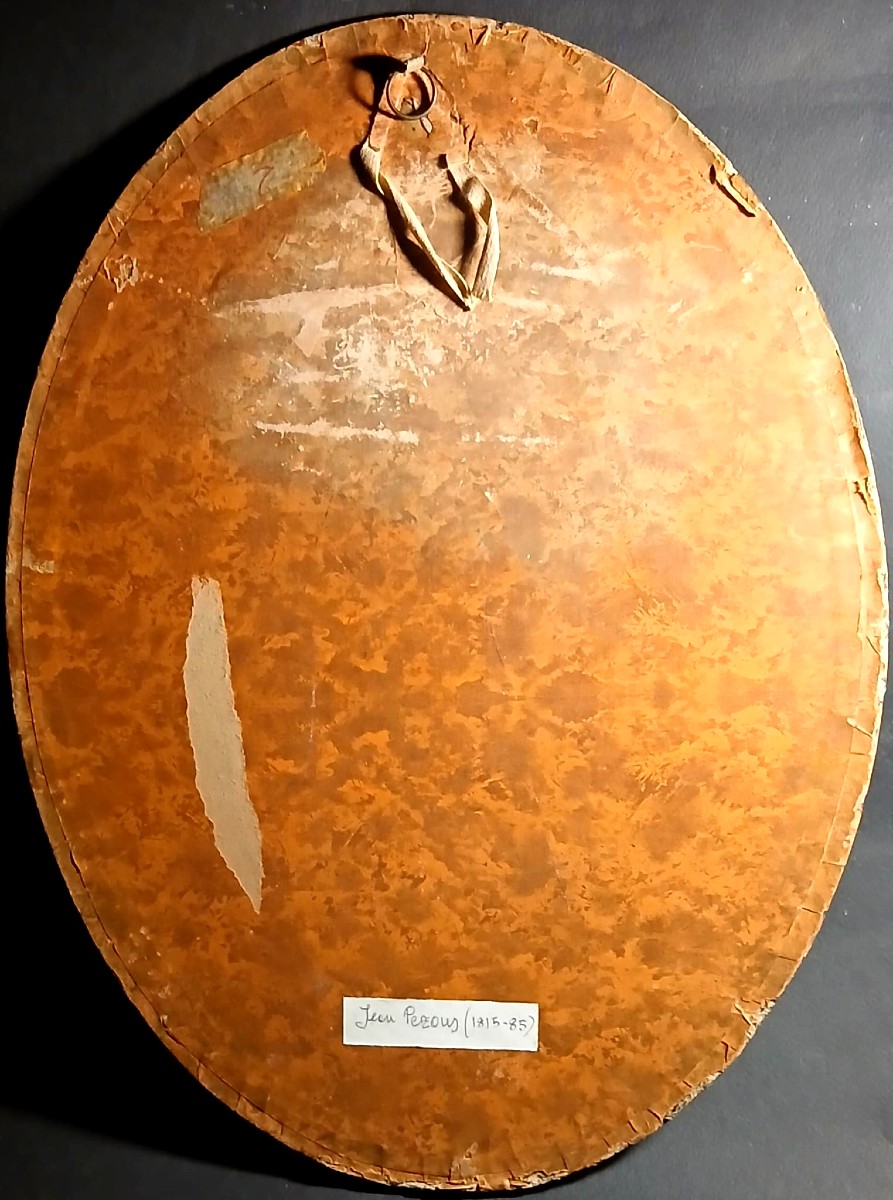 Jean Pezous 1815-1885 'l'invers d'Une Repaille' (by Jean Huber) Cm.41x31-photo-3