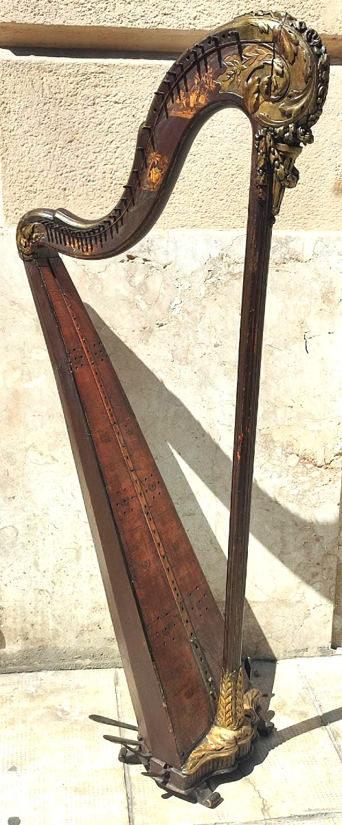 Harp By Georges Cousineau And His Son Jacques-georges Cousineau. - XVIII Cent.