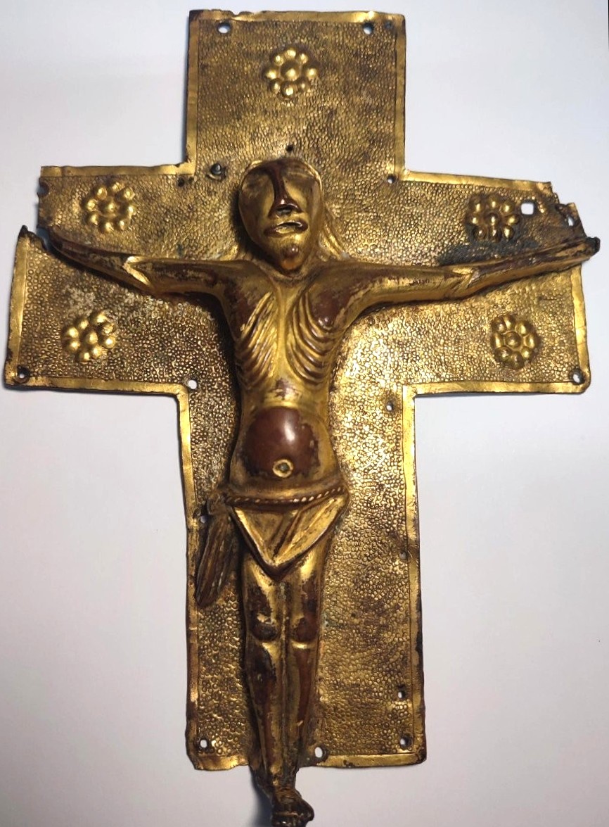 Crucifix lombard en cuivre doré avec mercusium. (569-774 apr J.-C.)-photo-6