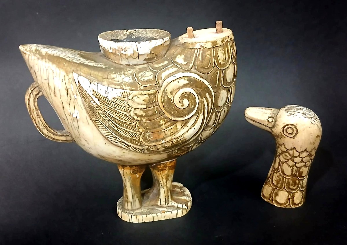  Canard en ivoire nettoyant les pinceaux, Dyn. Song, Chine, 907–1125-photo-4