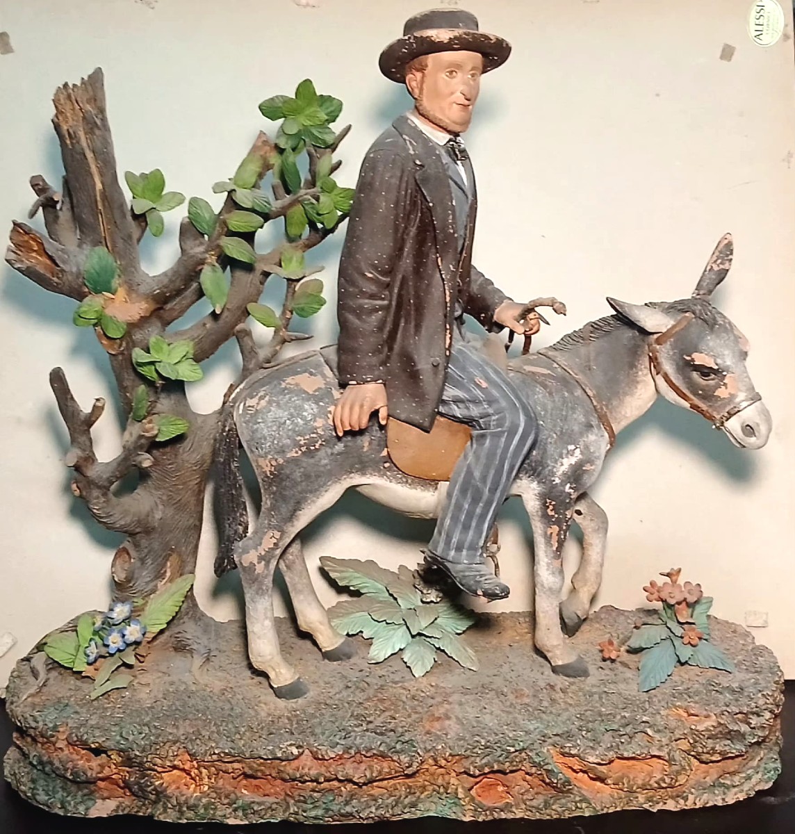 Bongiovanni Vavccaro In Caltagirone, Polychrome Terracotta Sculpture: 'il Campiere'