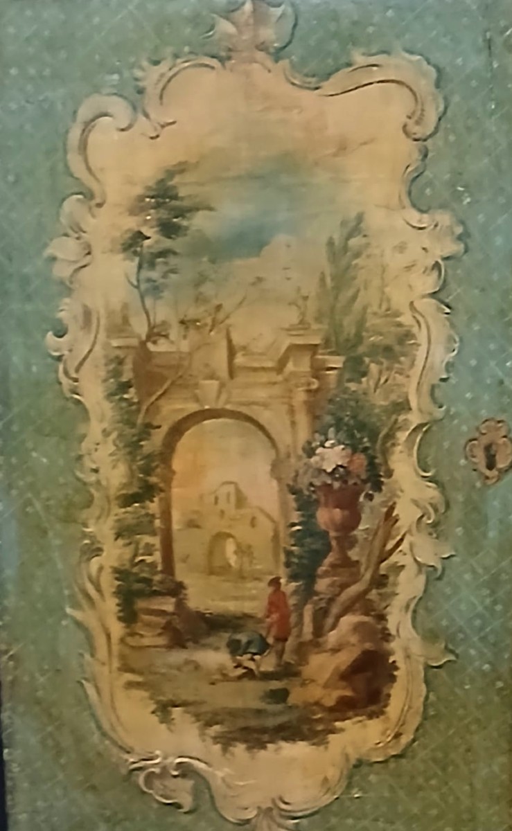 18th-century Sicilian Painted Trumeau-photo-2