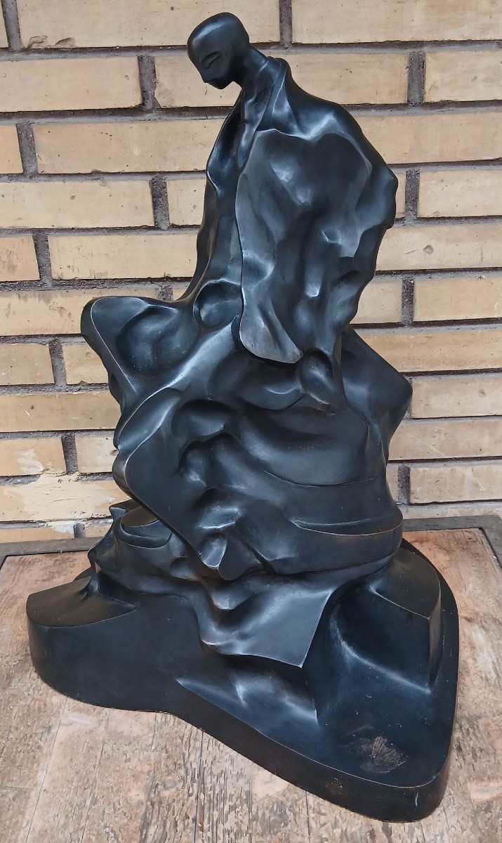 Umberto Boccioni 'L'Homme futuriste'Fusion de l'homme de pierre et de la cape . Bronze -photo-2