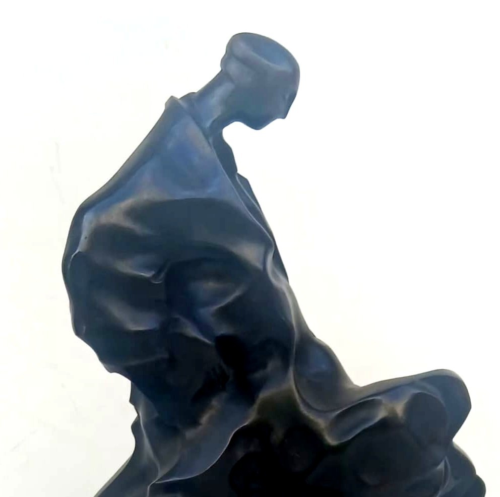 Umberto Boccioni's 'futurist Man' Is An Invisible Sculpture. Lost-wax Bronze, 58 X 45 Cm.-photo-3