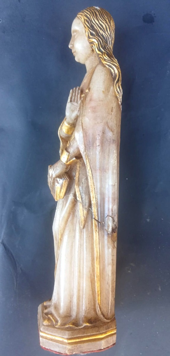 Saint Mary Magdalene - Alabaster Sculpture From The Ménises School Dating From The Very Beginni-photo-2