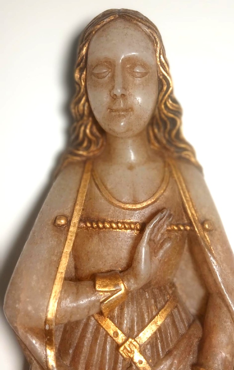 Saint Mary Magdalene - Alabaster Sculpture From The Ménises School Dating From The Very Beginni-photo-2
