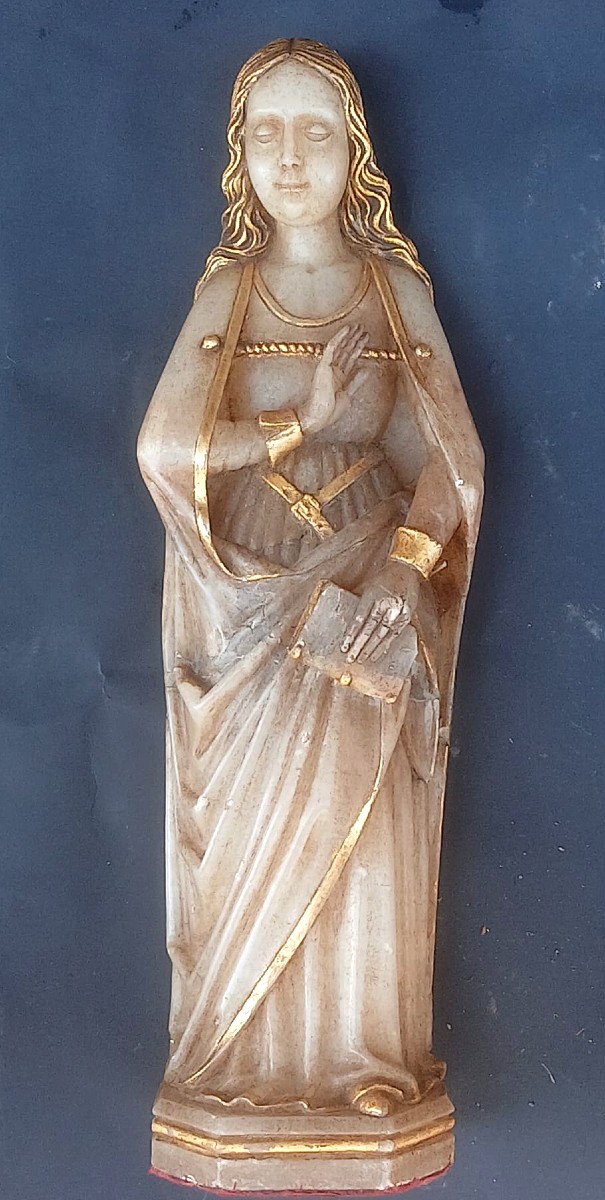 Saint Mary Magdalene - Alabaster Sculpture From The Ménises School Dating From The Very Beginni