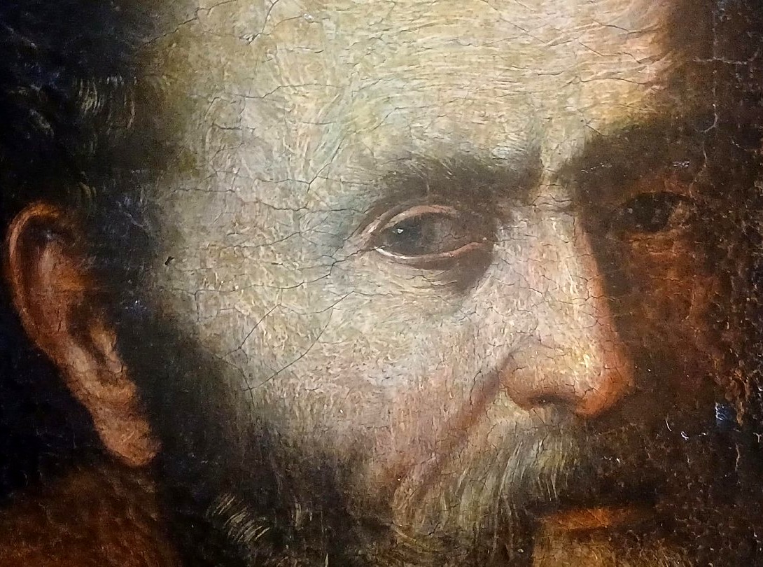  Pietro Novelli « Il Monrealese ». Huile sur toile représentant le premier des douze apôtres - -photo-2