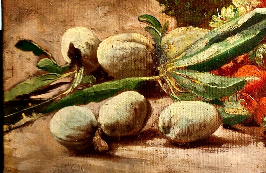 Francesco Lo Jacono, “still Life: Almonds And Strawberries,” Framed.-photo-2