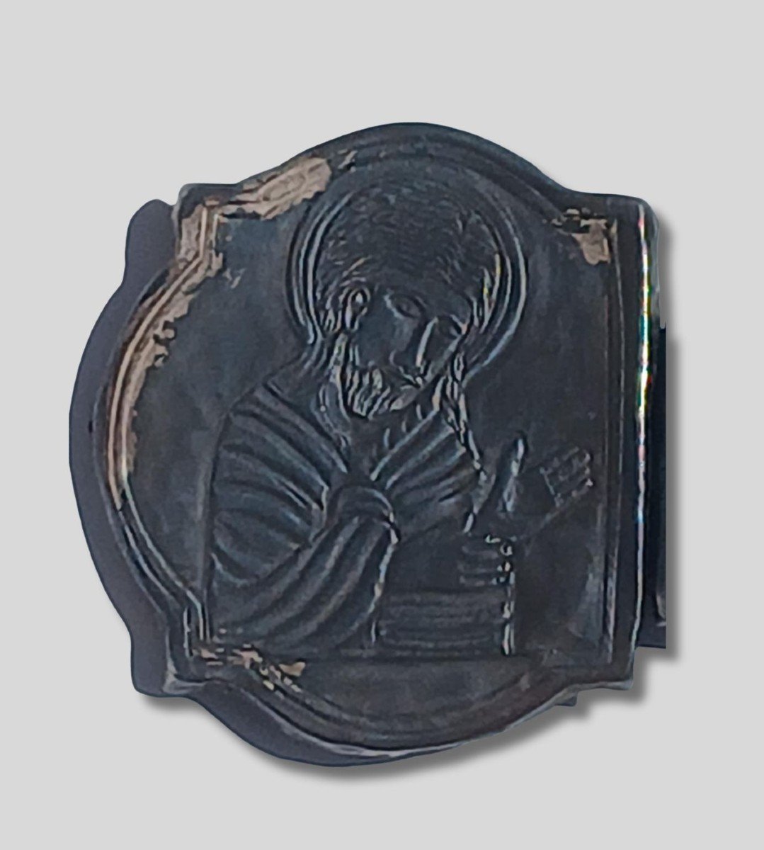 Croix Copte En Argent Gaufré Et Ciselé Avec Dorure. XIVe Siècle-photo-2