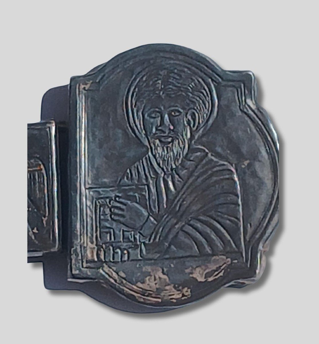 Croix Copte En Argent Gaufré Et Ciselé Avec Dorure. XIVe Siècle-photo-3