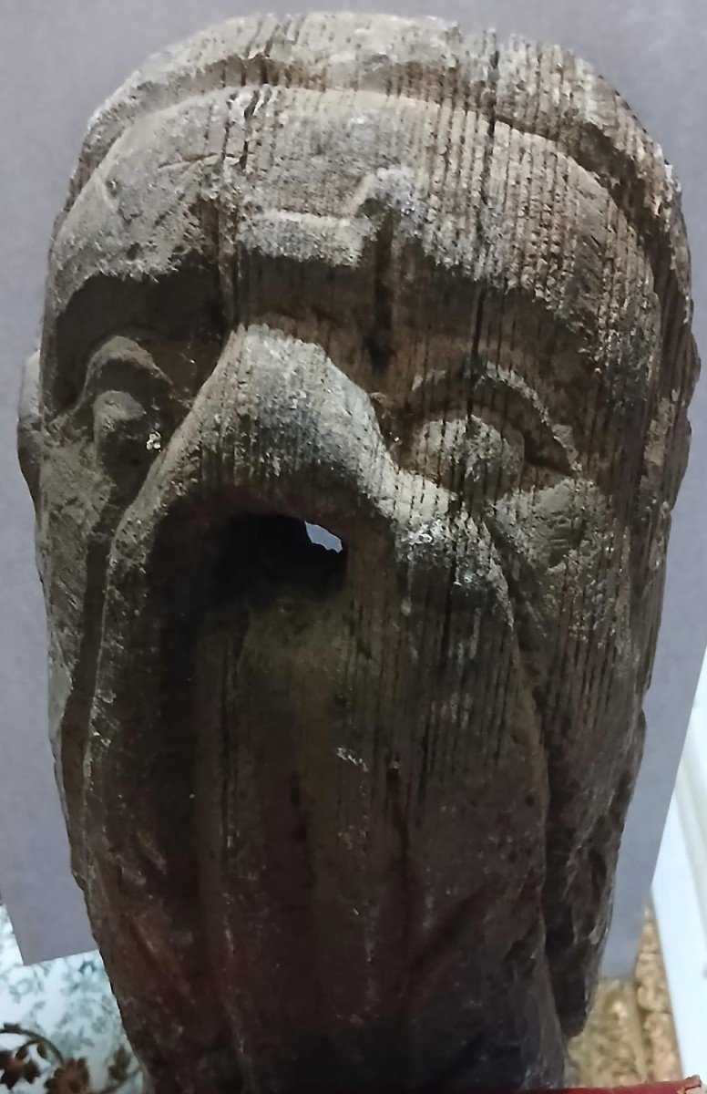 Bouche de fontaine byzantine en pierre sculptée. Sicile, IXe-XIe siècle-photo-2