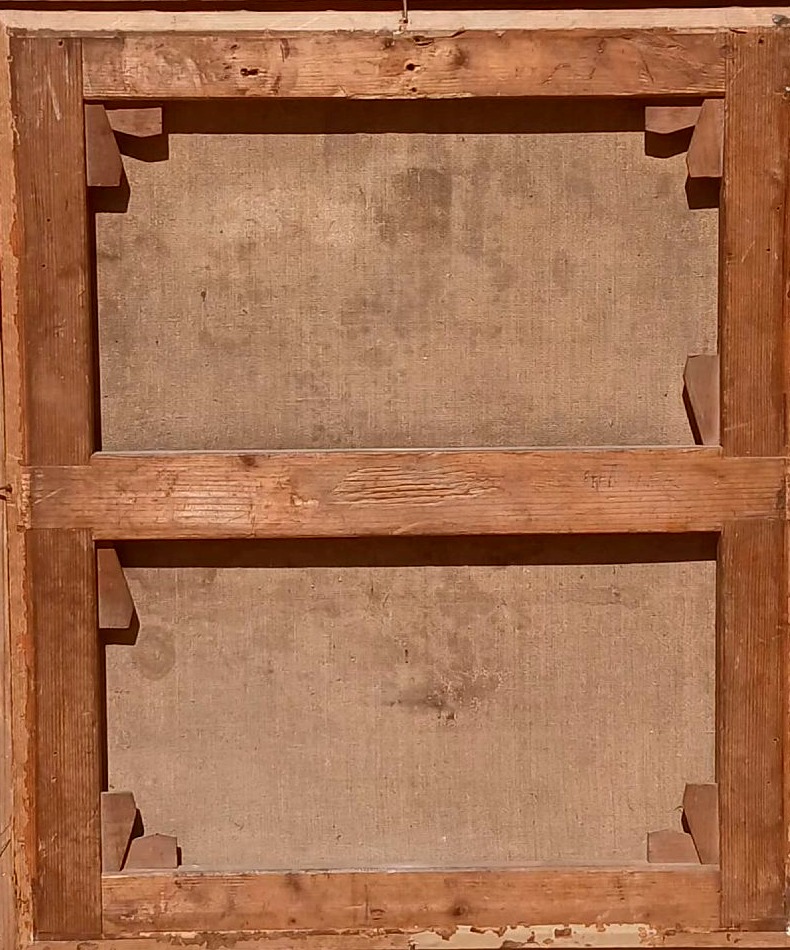 « Sarah conduit Agar à Abraham » - École flamande du début du XVIIIe siècle (60 x 52 cm) -photo-4