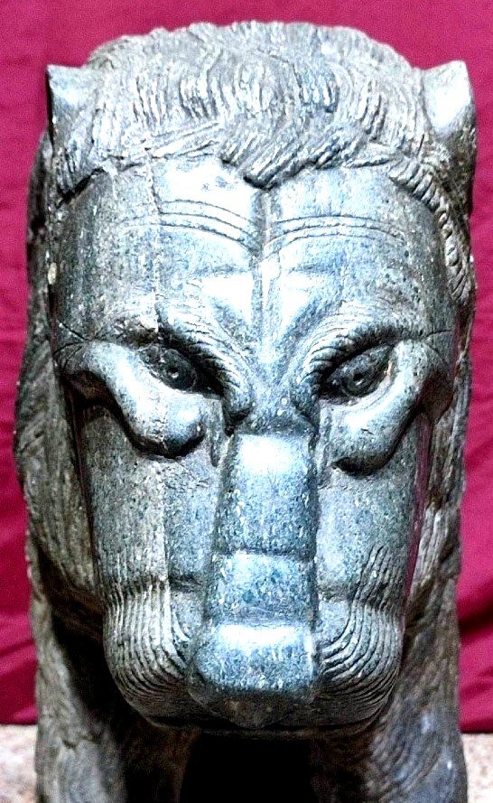 Medieval Arab-norman Lion, Likely Of Fatimid Origin. 13th-century Basalt Sculpture-photo-2