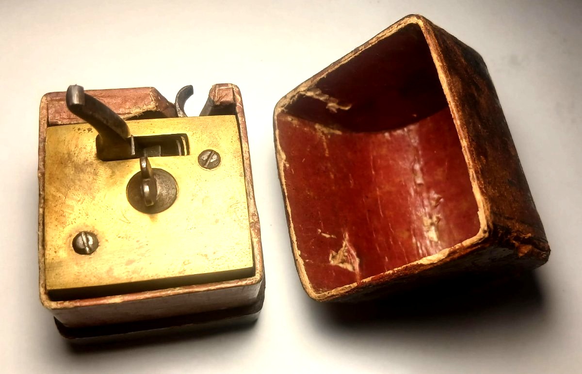 Antique Spring-loaded Bloodletting Device With A Snap Trigger From The Louis XVI Period—in Working Condition—