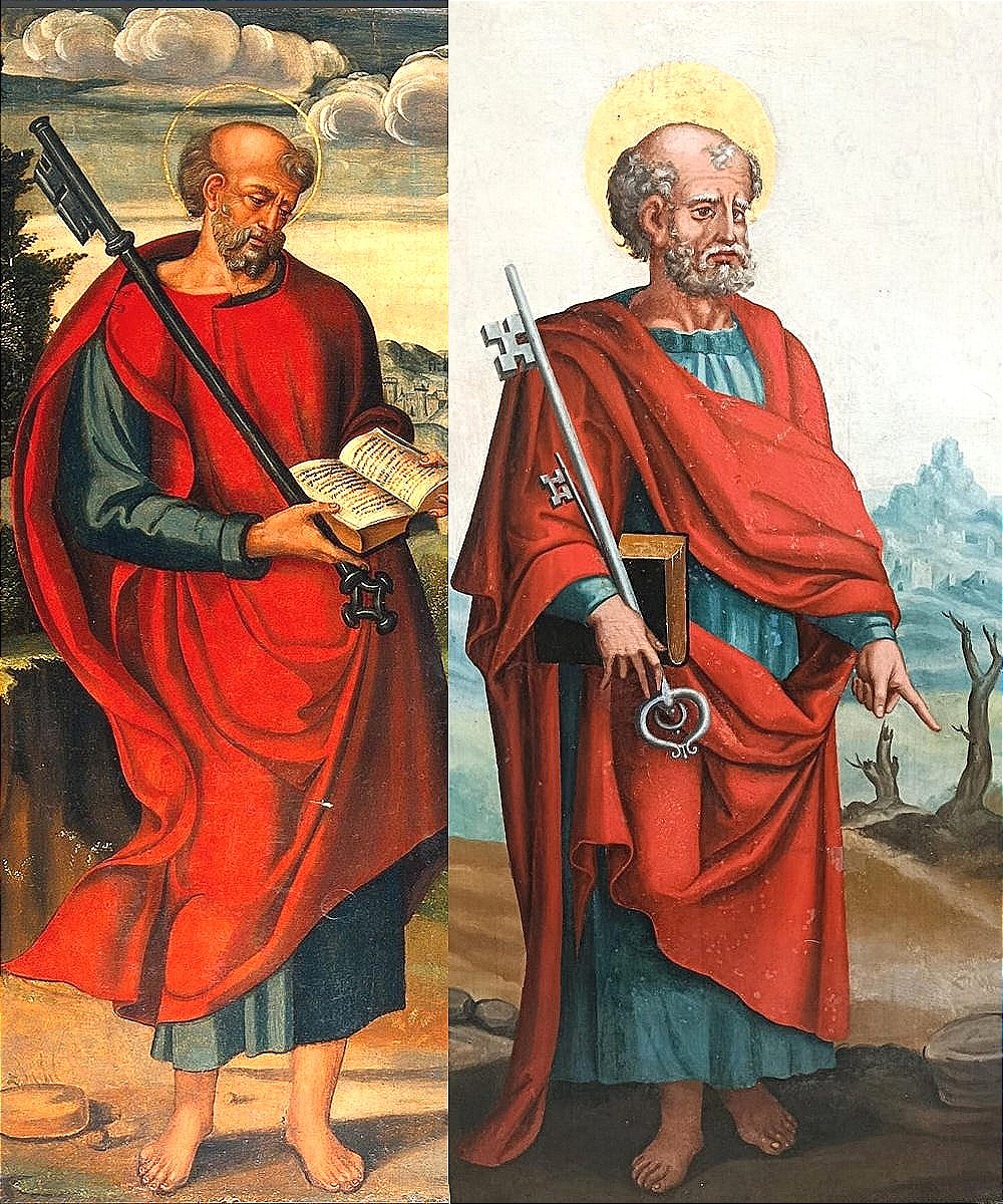 Francisco Pacheco De Rio. (master Of Velázquez) Saint Peter, Painting On Panel. 97 X 50 Cm. 