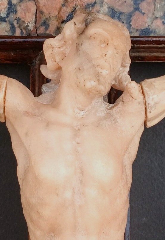  Andrea Tipa - Crucifix en albâtre « Incarné ». Trapani, milieu du XVIIIe siècle.-photo-1
