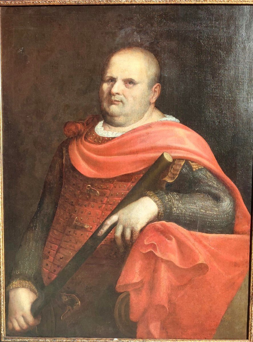 D'après le Titien-Vespasien détruit. Œuvre attribuée à Bernardino Campi, vers 1580.-photo-2