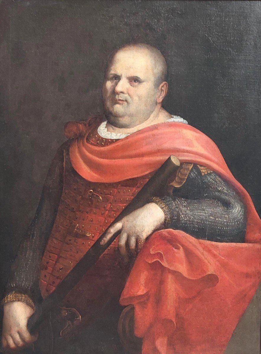 D'après le Titien-Vespasien détruit. Œuvre attribuée à Bernardino Campi, vers 1580.