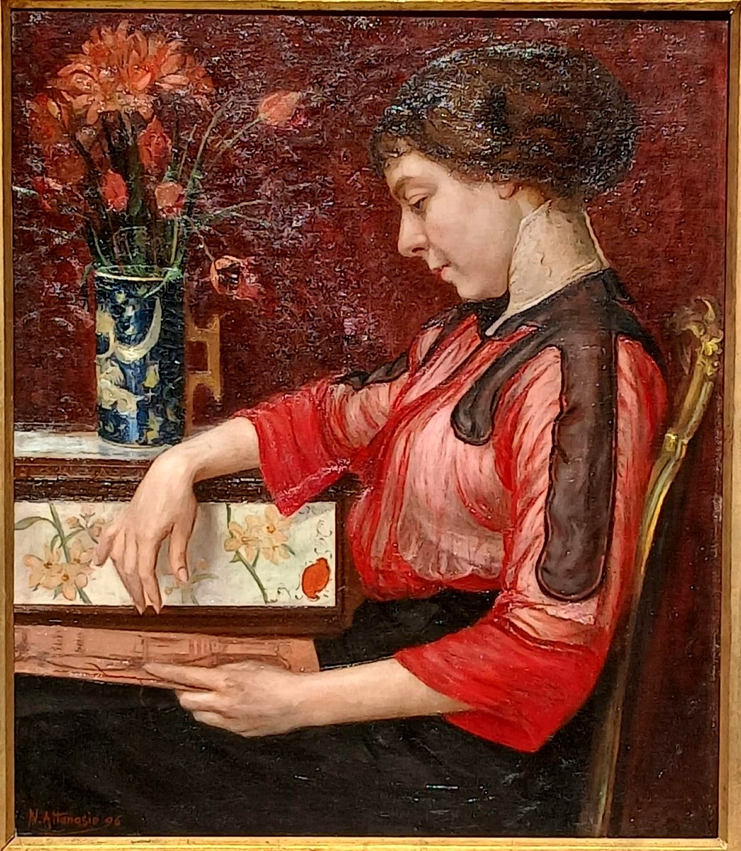 Natale Attanasio : ' La Ragazza e il suo album disegni'  Catania 1896 -photo-2