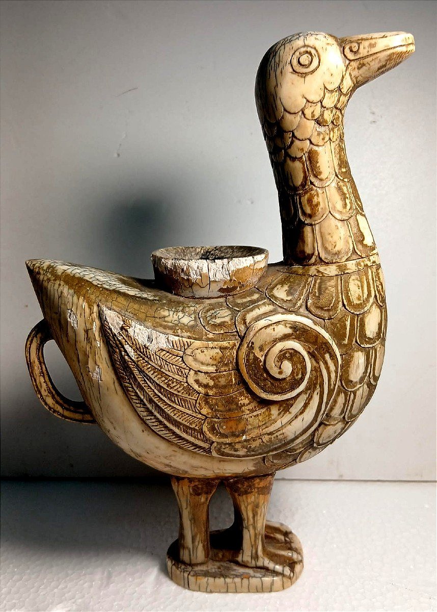 Ivory Duck For Cleaning Brushes, Liao Dynasty, China, 907–1125 -photo-2