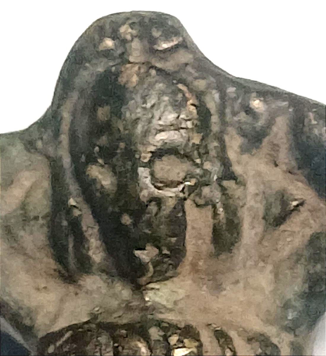 Mercy Dagger. Bronze Object With Depictions Of Life And Death And A Skull.-photo-2