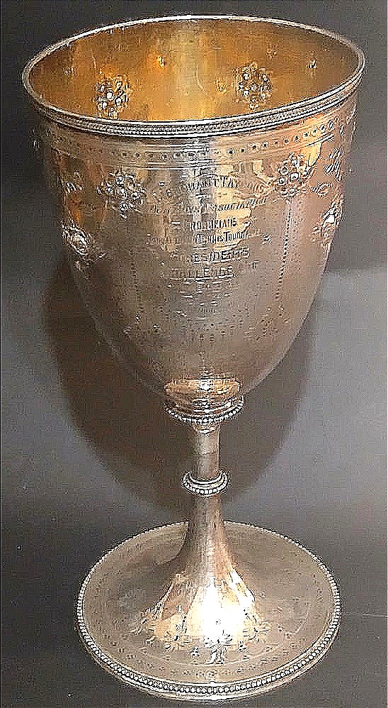 Tennis: Youth Tournament Trophy, London (1895). Barnard & Sons, (488 G. Of Sterling Silver.)