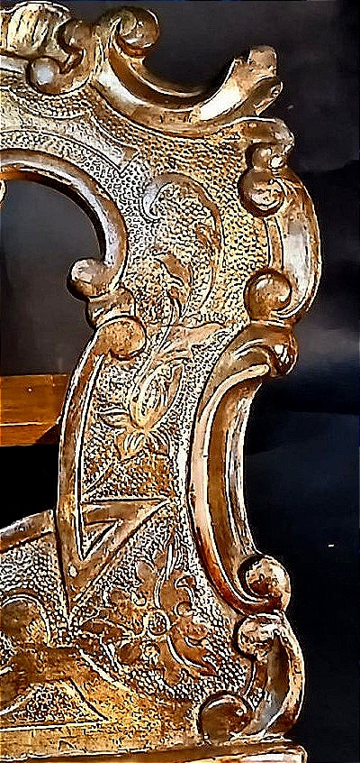 Engraved And Gilded Wooden Lectern, Louis XVI Period - Sicily, Circa 1780-photo-1