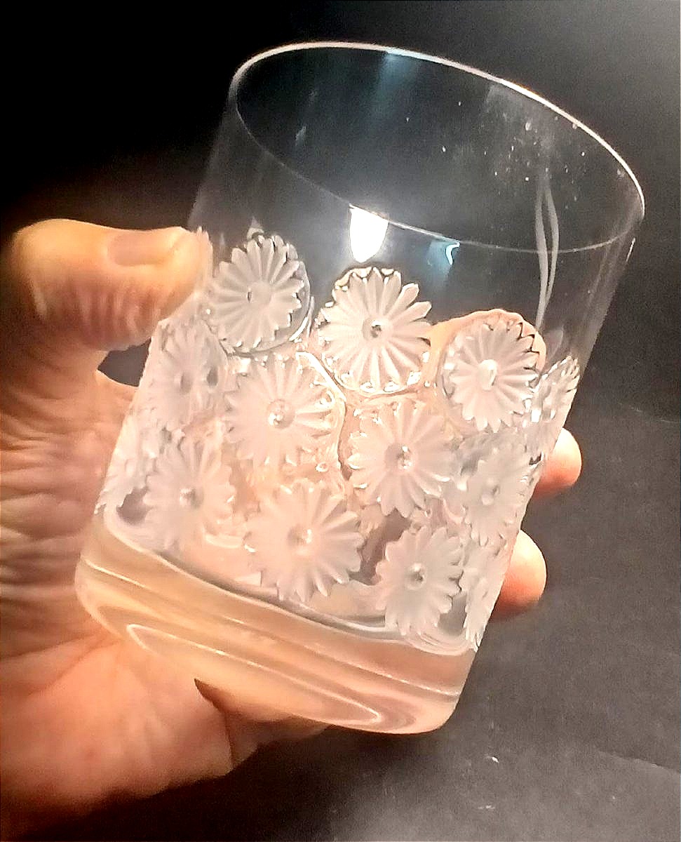 Verres à whisky René Lalique 12, modèle Napsbury en cristal de Baccarat. -photo-3
