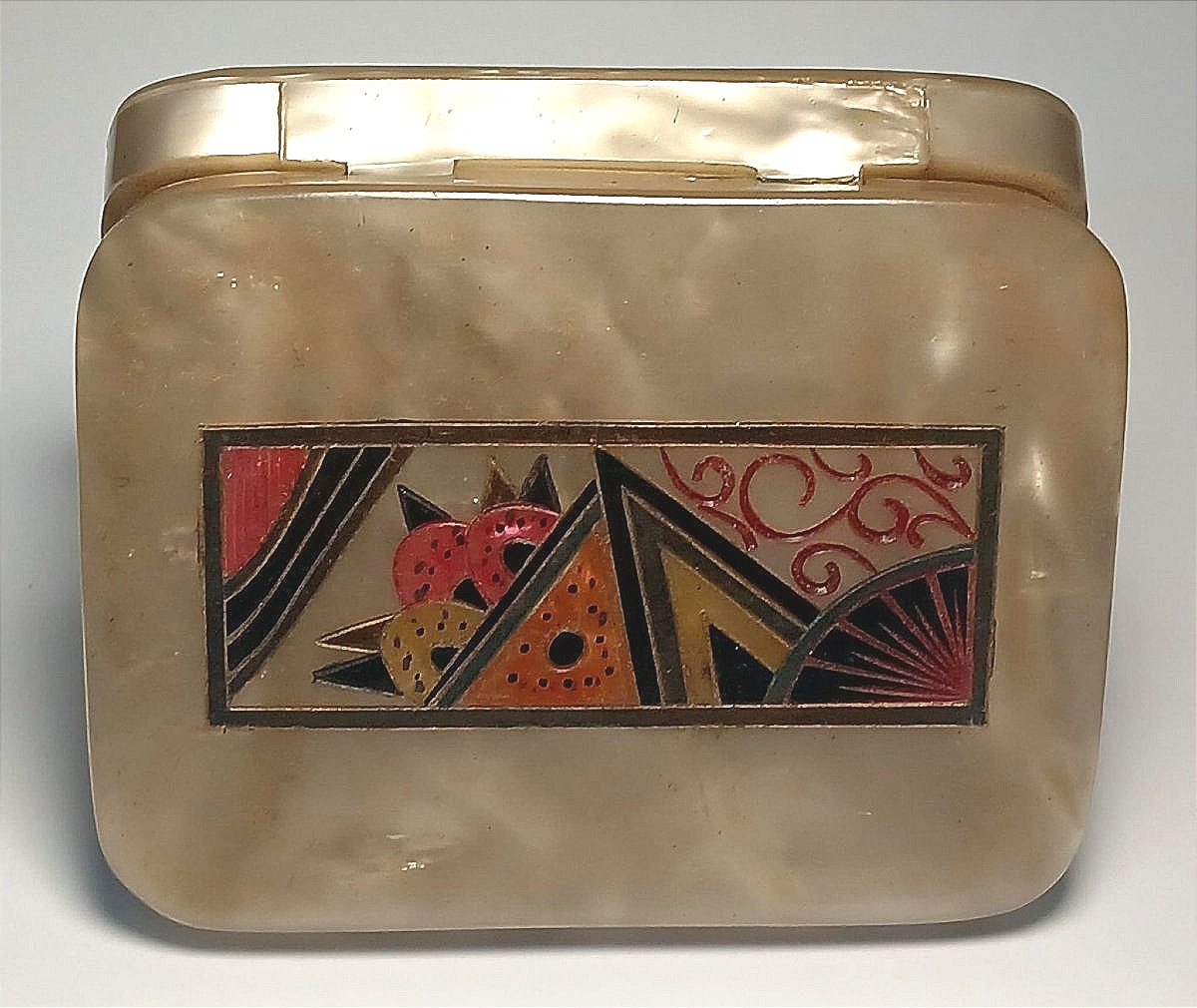  Étui à cigarettes futuriste en bakélite  , années 1930, attribué à Gerardo Dottori.-photo-4