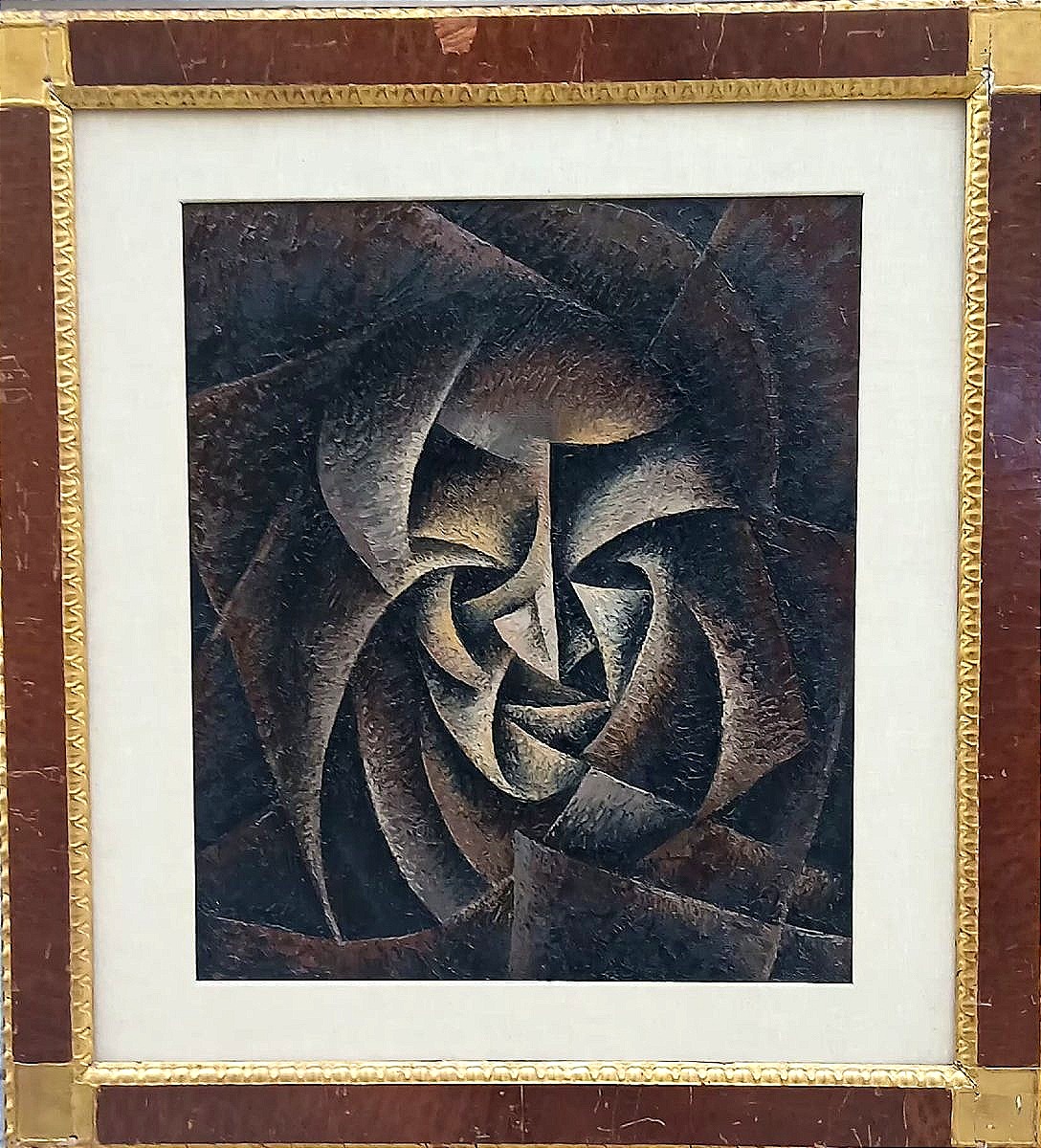 Russian Futurist Cube From The 1930s, Influenced By Kazimir Malevich. Oil On Panel. Interesting-photo-2