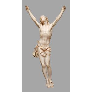 Christ en ivoire de 'Pierre Simon Jaillot'  1631-1681. (cm 42)
