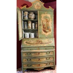 18th-century Sicilian Painted Trumeau