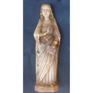 Saint Mary Magdalene - Alabaster Sculpture From The Ménises School Dating From The Very Beginni
