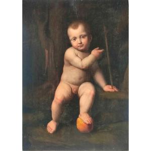 Marco d'Oggiono. A Work From The Early 1500s By A Pupil Of Leonardo, Painted On Poplar Panel.