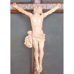 Andrea Tipa - Crucifix en albâtre « Incarné ». Trapani, milieu du XVIIIe siècle.