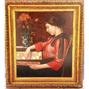 Natale Attanasio : ' La Ragazza e il suo album disegni' Catania 1896